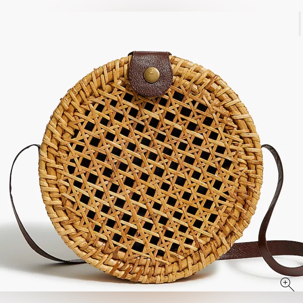J. Crew Straw Crossbody Bag, NWT